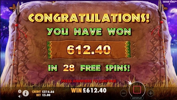 Safari King Slots Free Spins 2